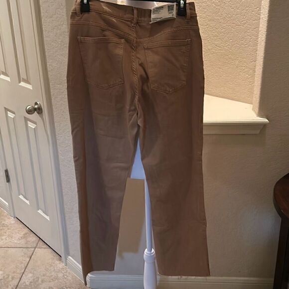 DL1961 Women's Size 29 Patti Straight High Rise Vintage Ankle Jean Tan Raw Hem - Picture 5 of 7